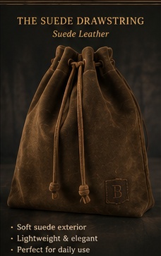 Suede Drawstring